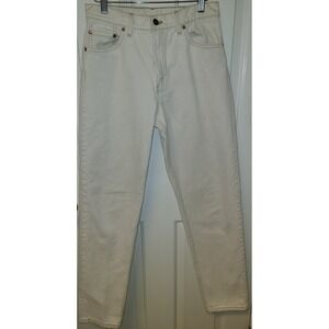 VTG Levis 550 White Jeans Womens Relaxed Tapered Leg High Rise Zip Fly 90s 30x32